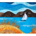 Quilt with Boat,  26.5" x 14.5" FREE SHIPPING, Canada, U.S